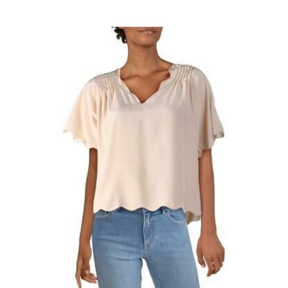 Joie Binna Silk top in “Pink Sky” color